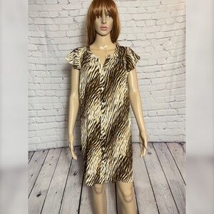 NWT New Roaman's Animal Print Rayon Tunic Dress Size 16W